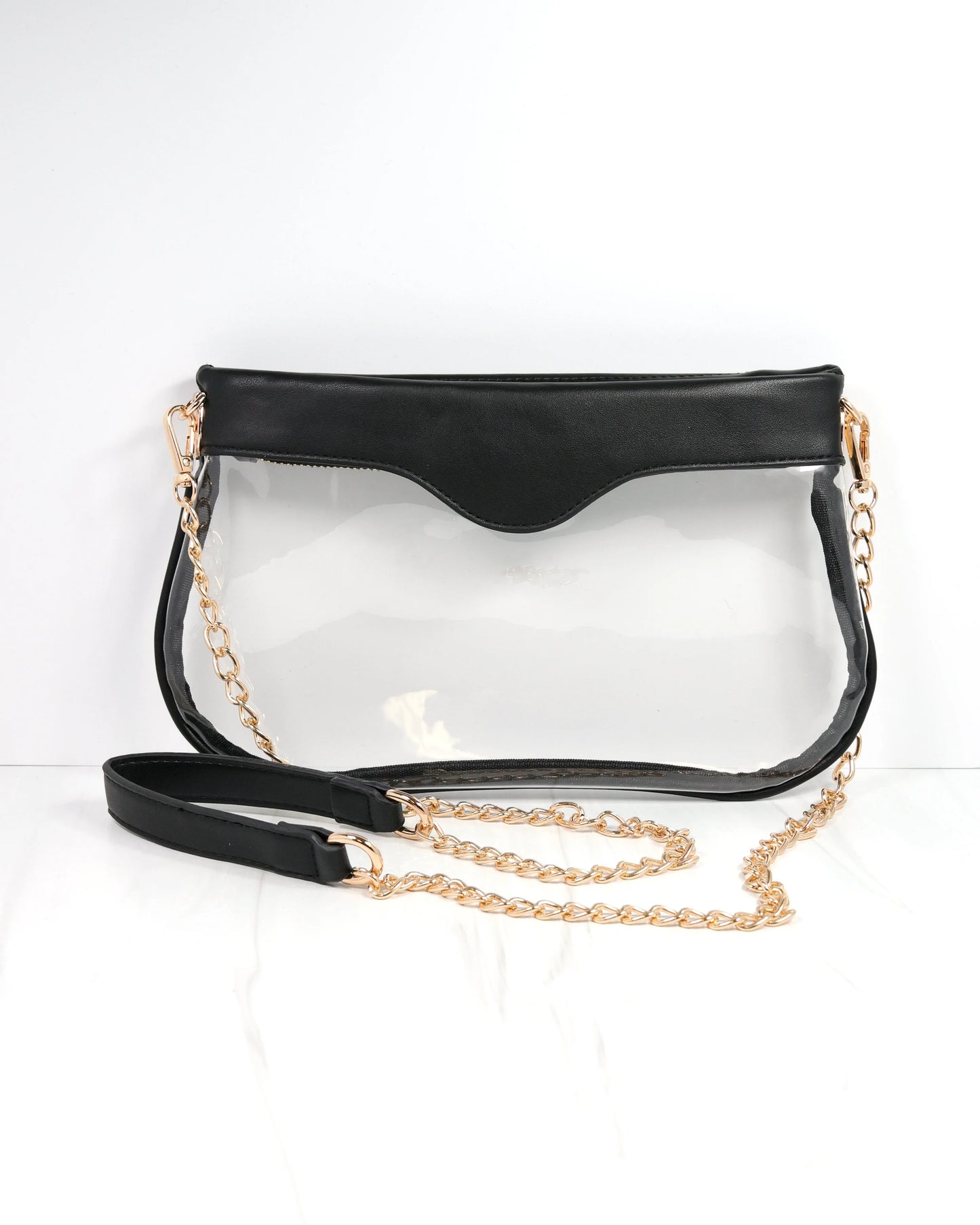 Madi Clear Crossbody - Black