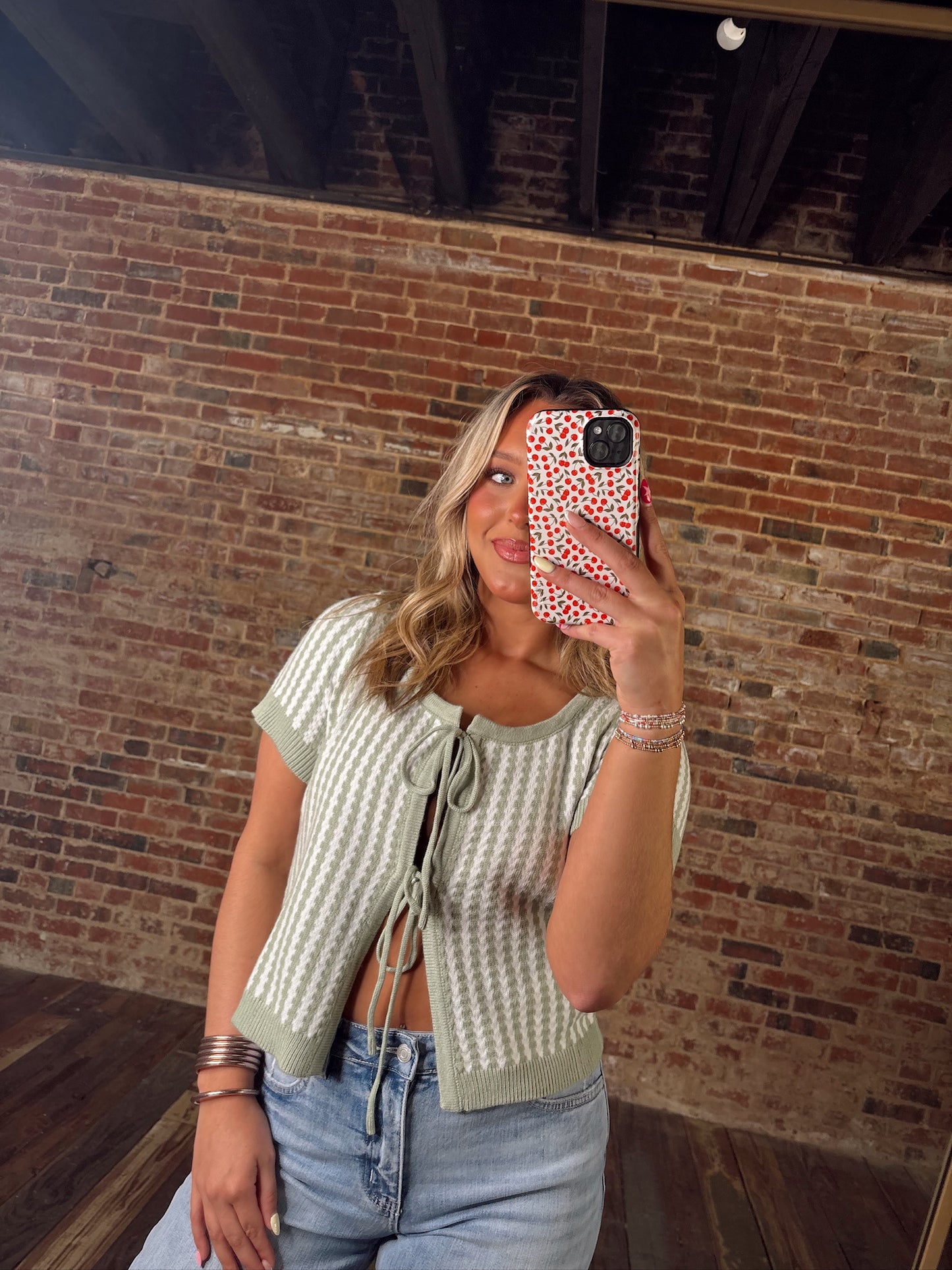 Sage + Sweet Tie Top