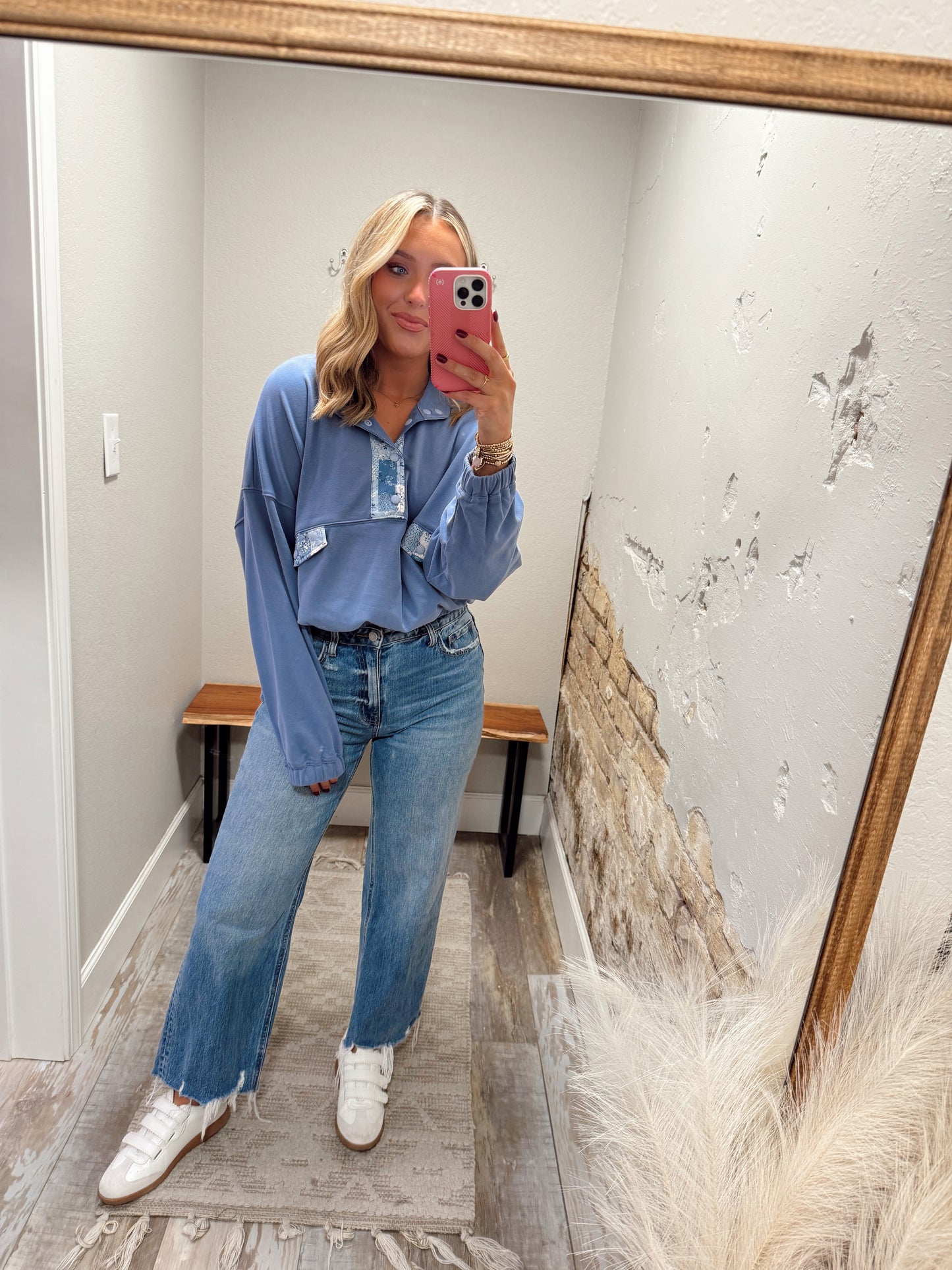 Feeling Comfy Pullover - Blue