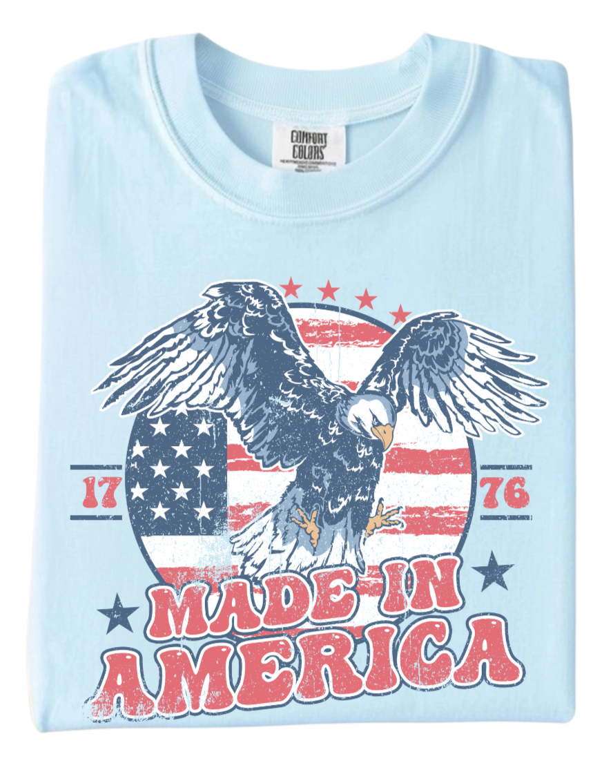 Distressed Made In America Tee