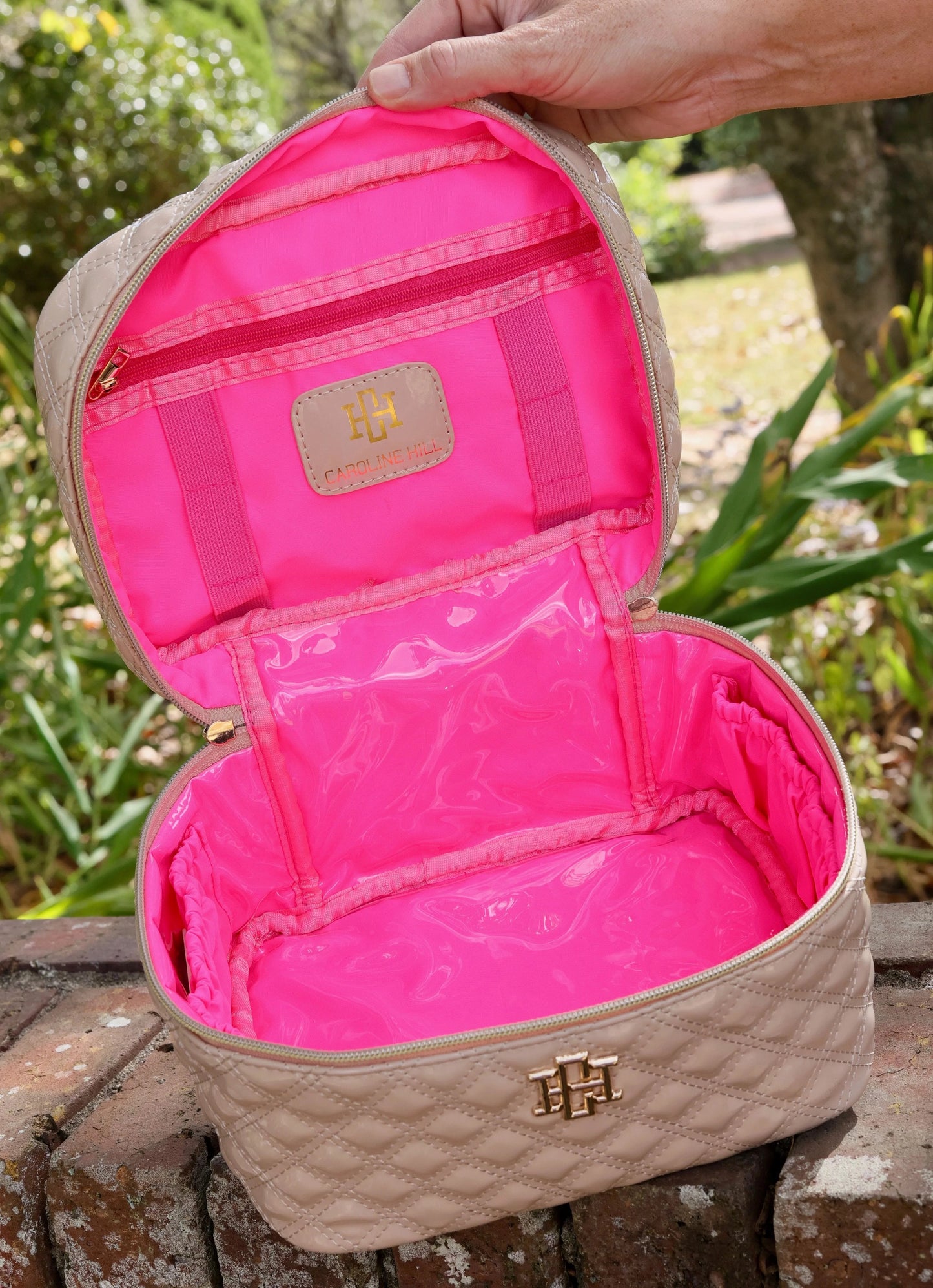 Hampton Train Case - Champagne Pop