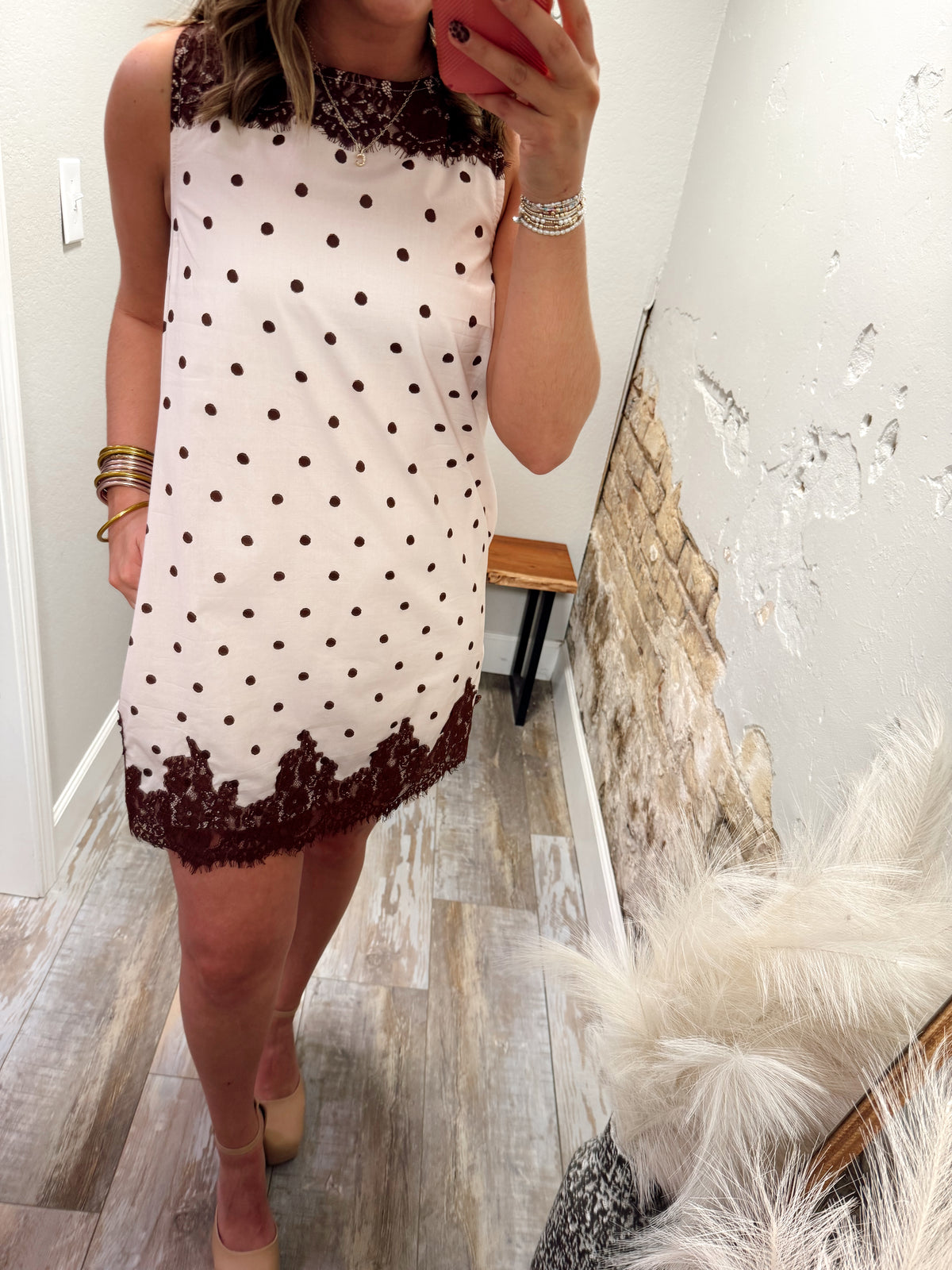 Mia Polka Dot Mini - Off White