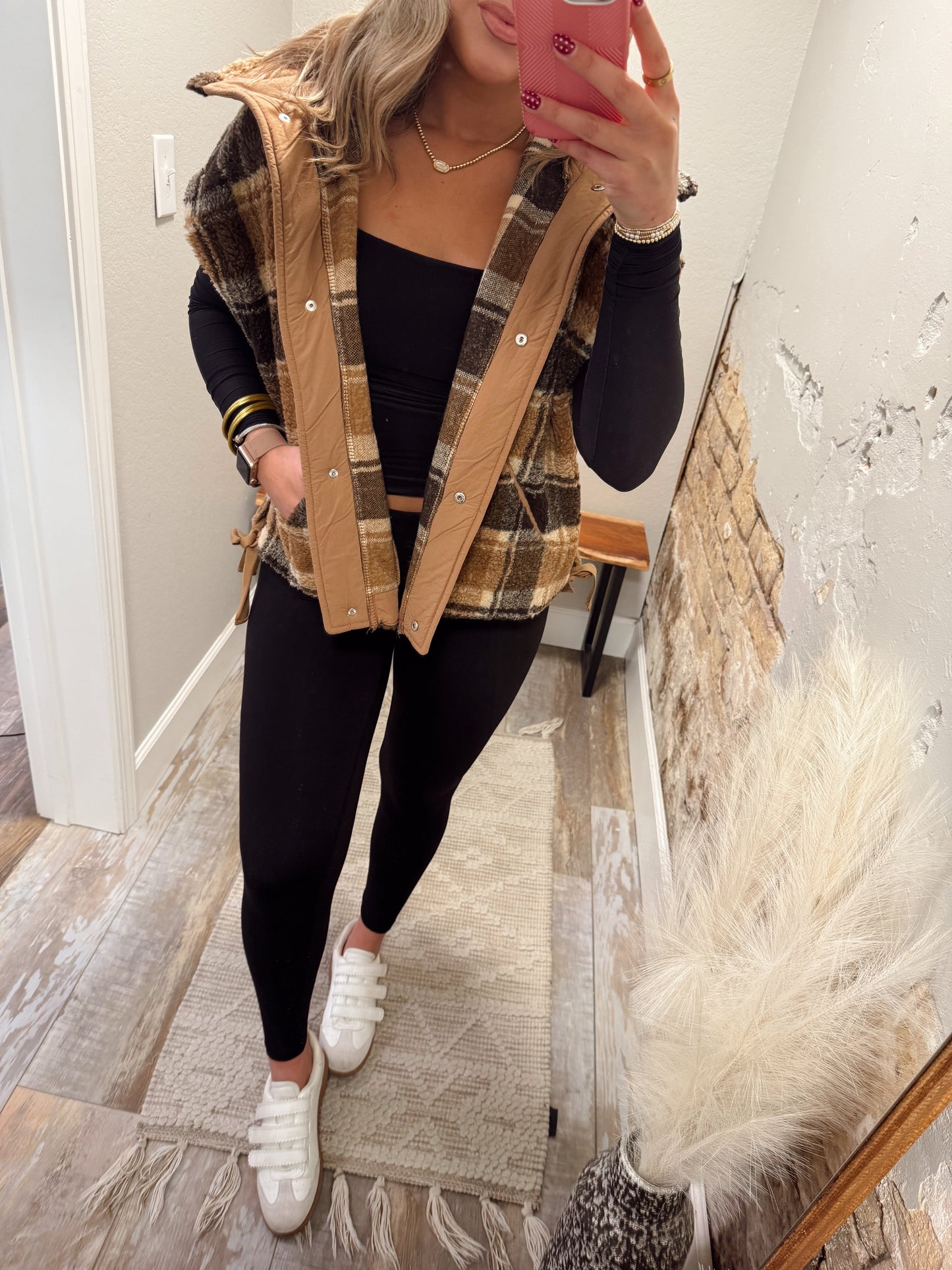 Cozy Corner Plaid Vest