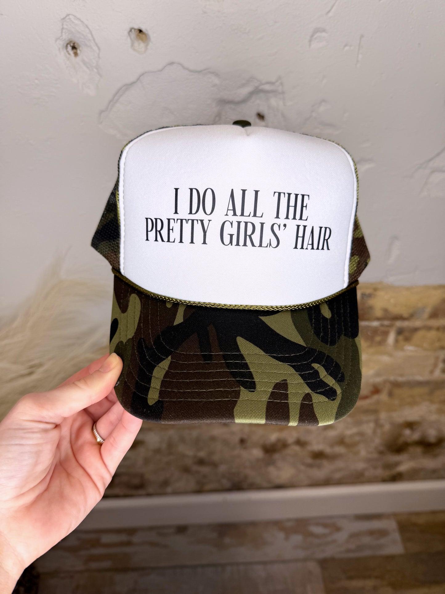 I Do All The Pretty Girls' Hair Trucker Hat