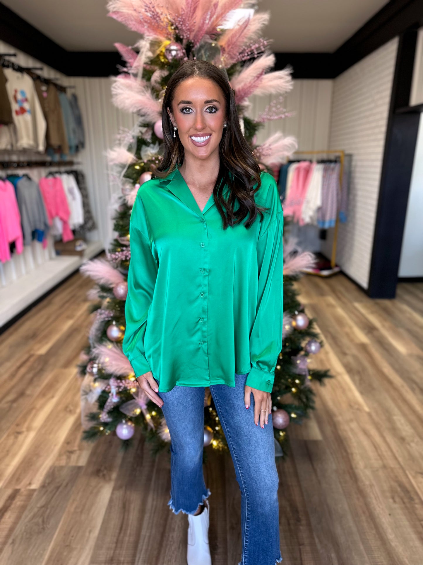 Forever Yours Top - Kelly Green