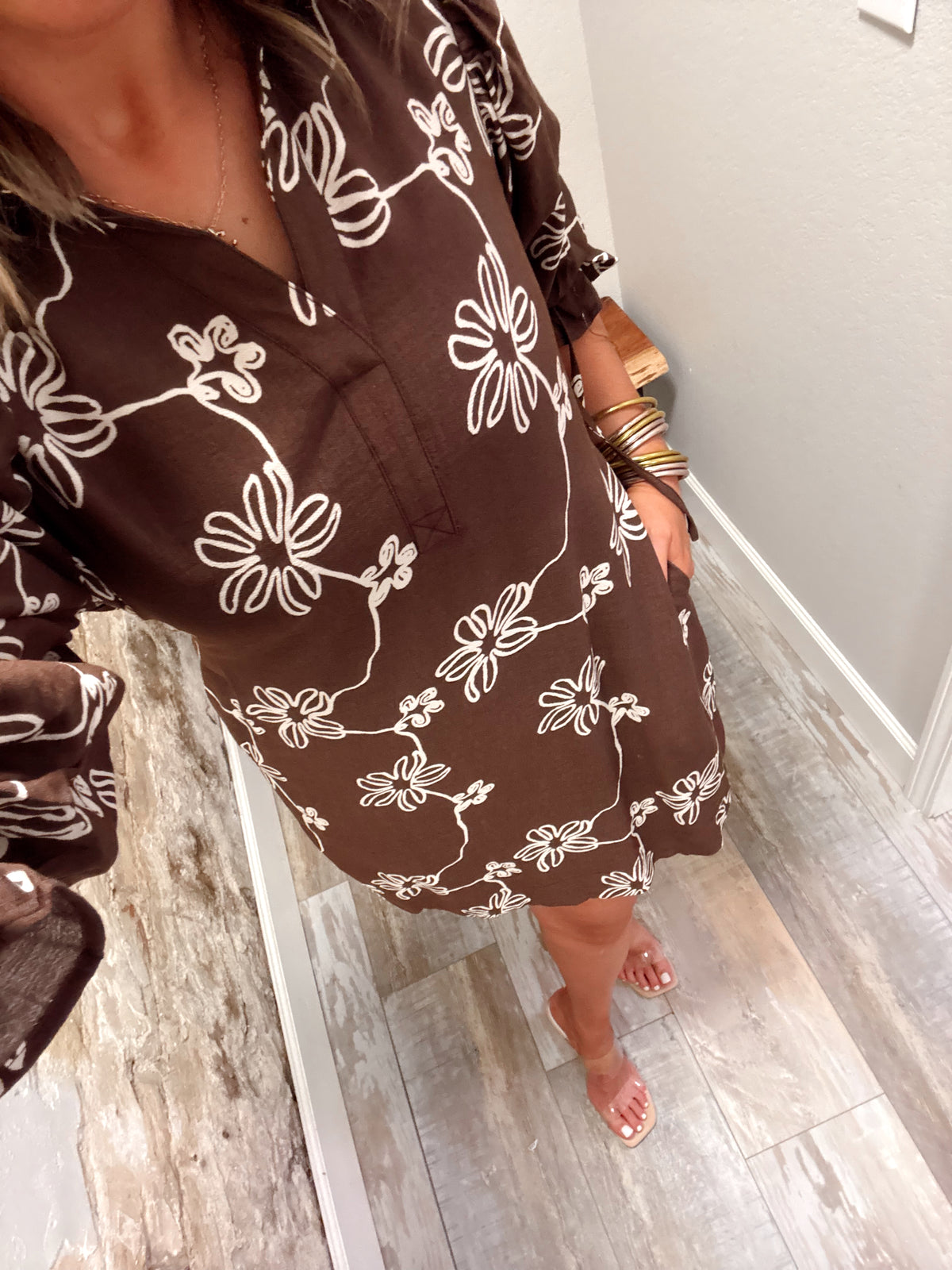 Oak + Ivory Dress - Brown
