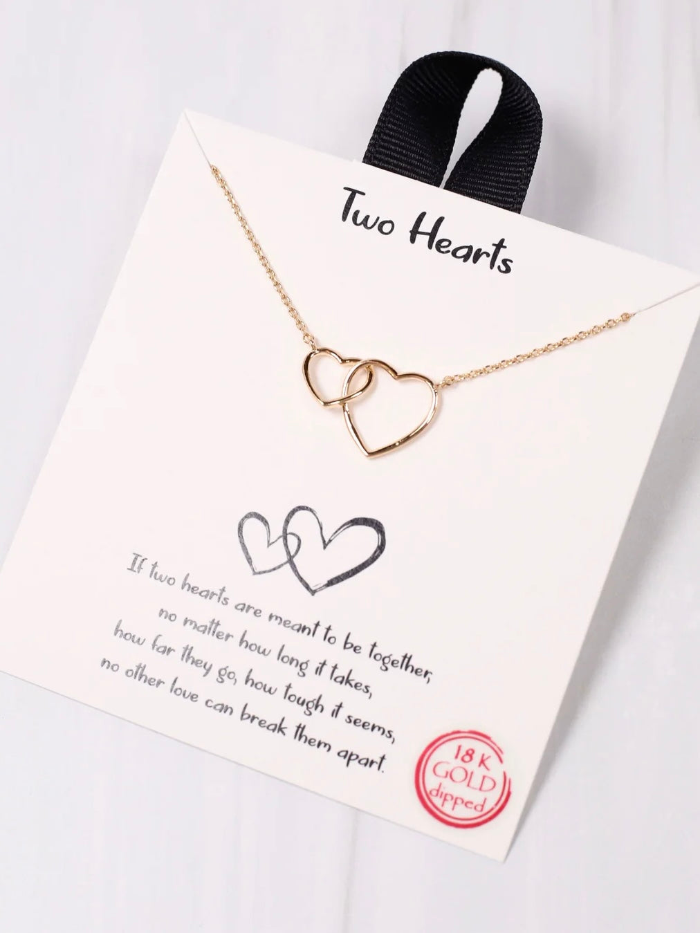 Two Hearts Necklace