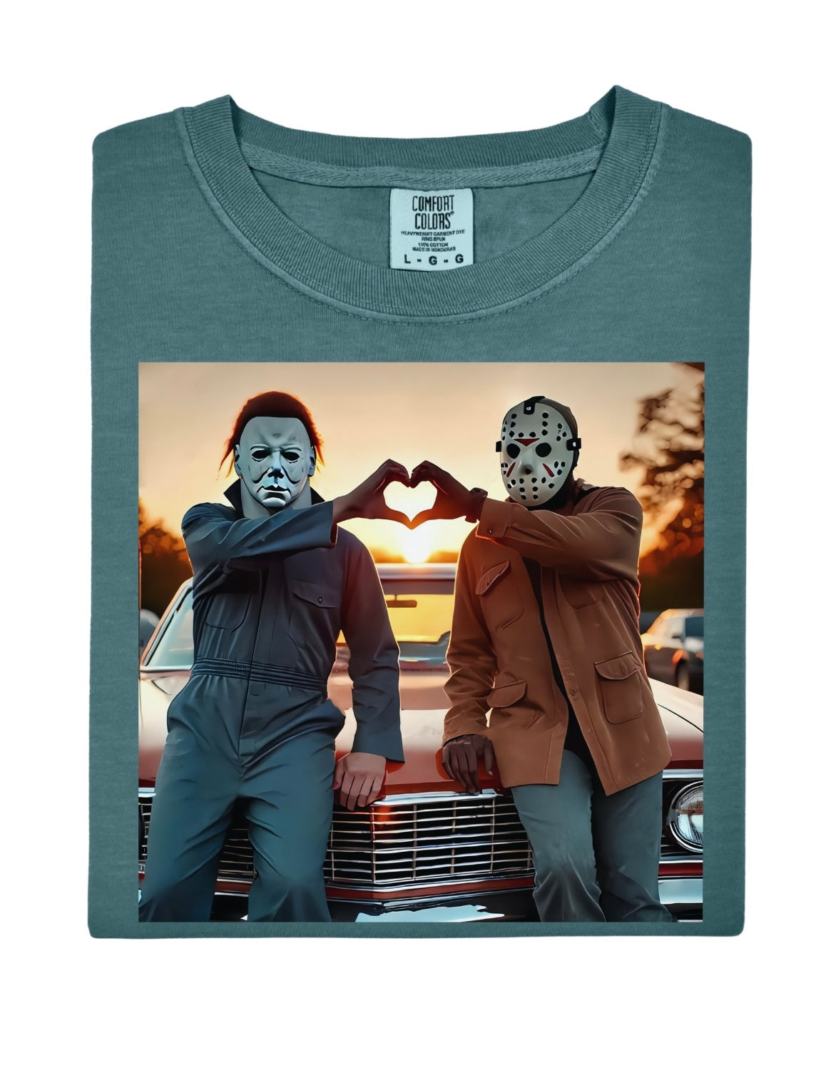 Michael and Jason Hand Hearts Tee