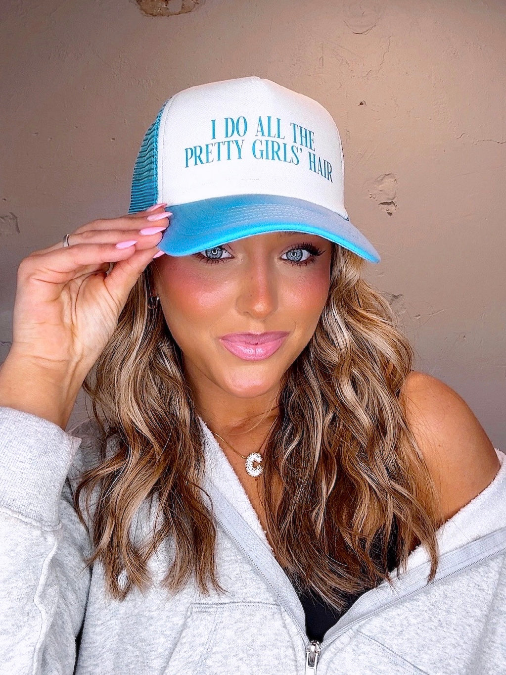 I Do All The Pretty Girls' Hair Trucker Hat
