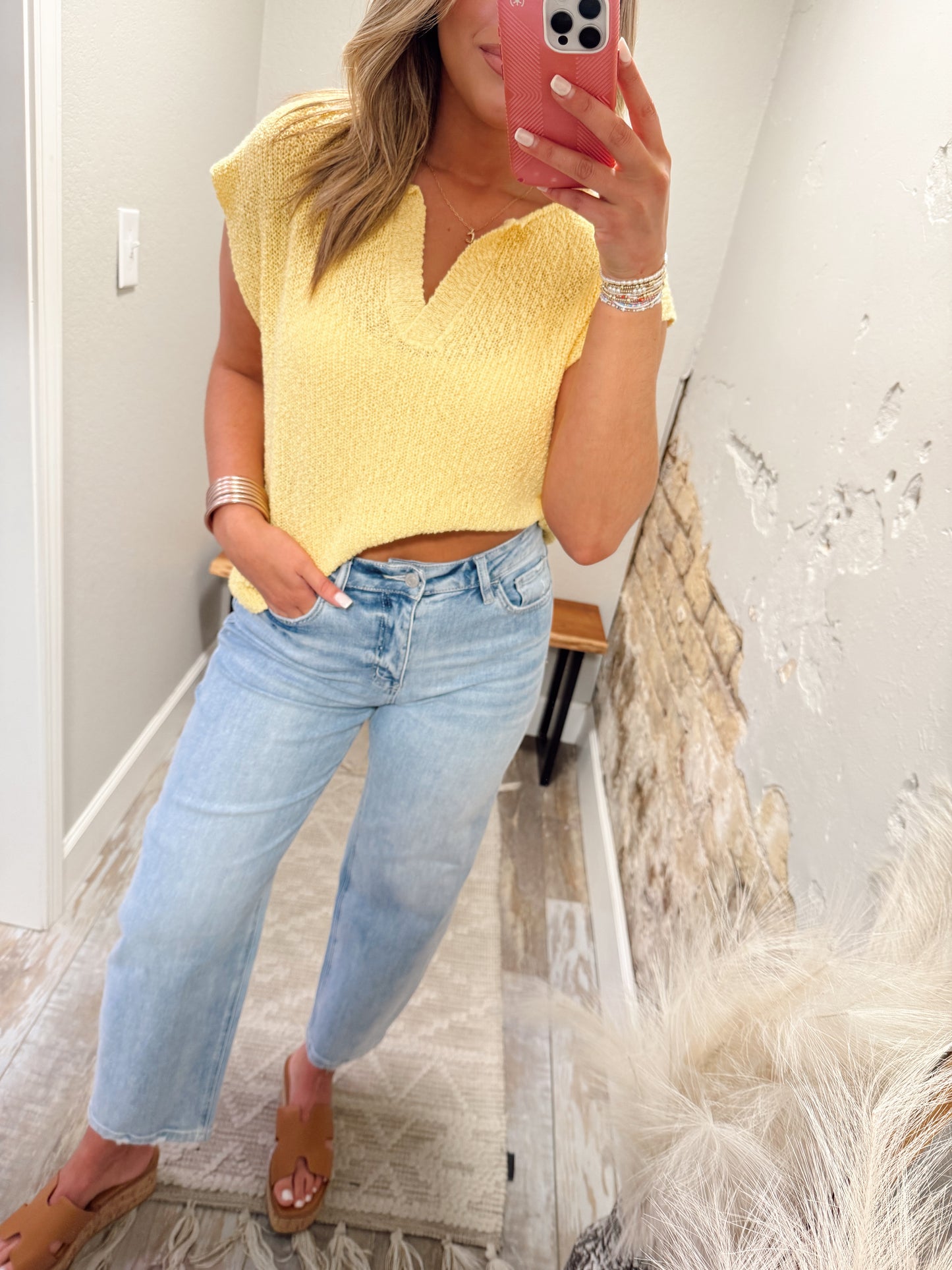 Always In Style Top - Yellow