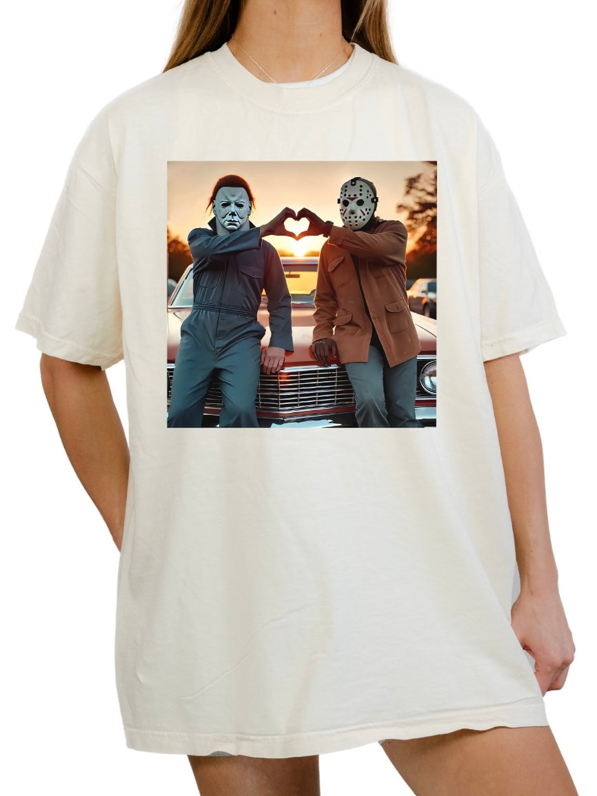 Michael and Jason Hand Hearts Tee