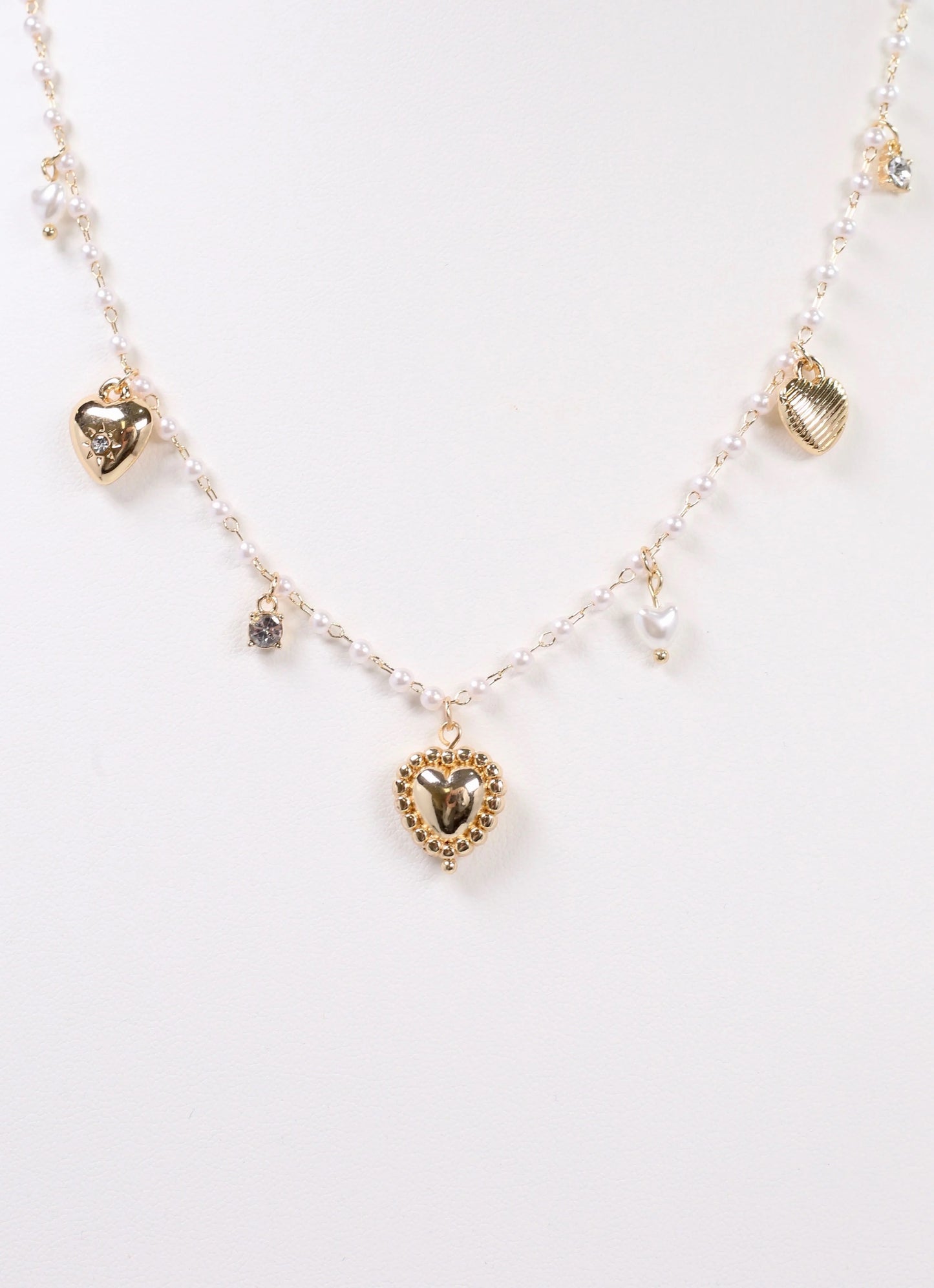 Demi Pearl Charm Necklace