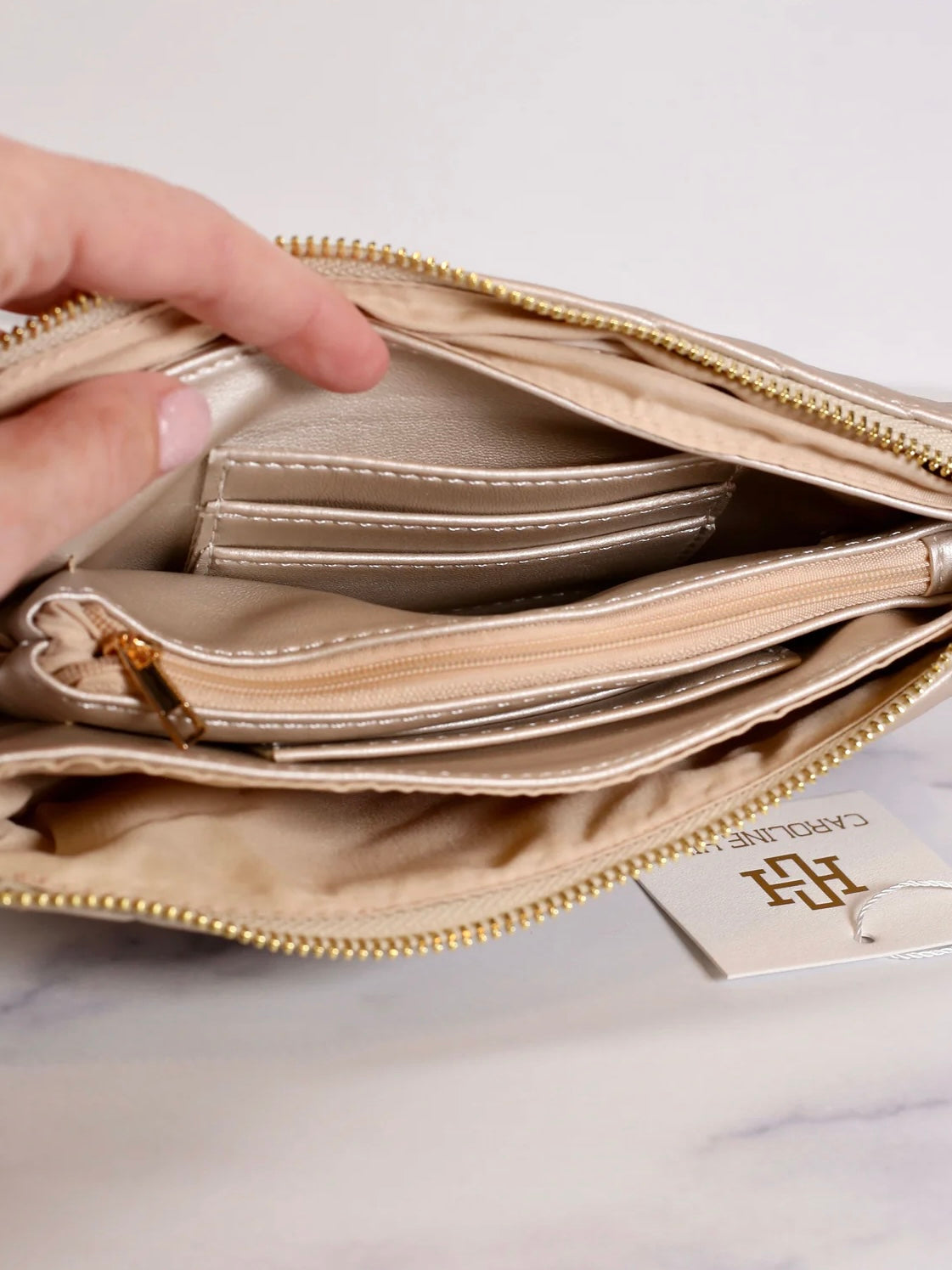 Claire Wristlet/Crossbody - Aqua