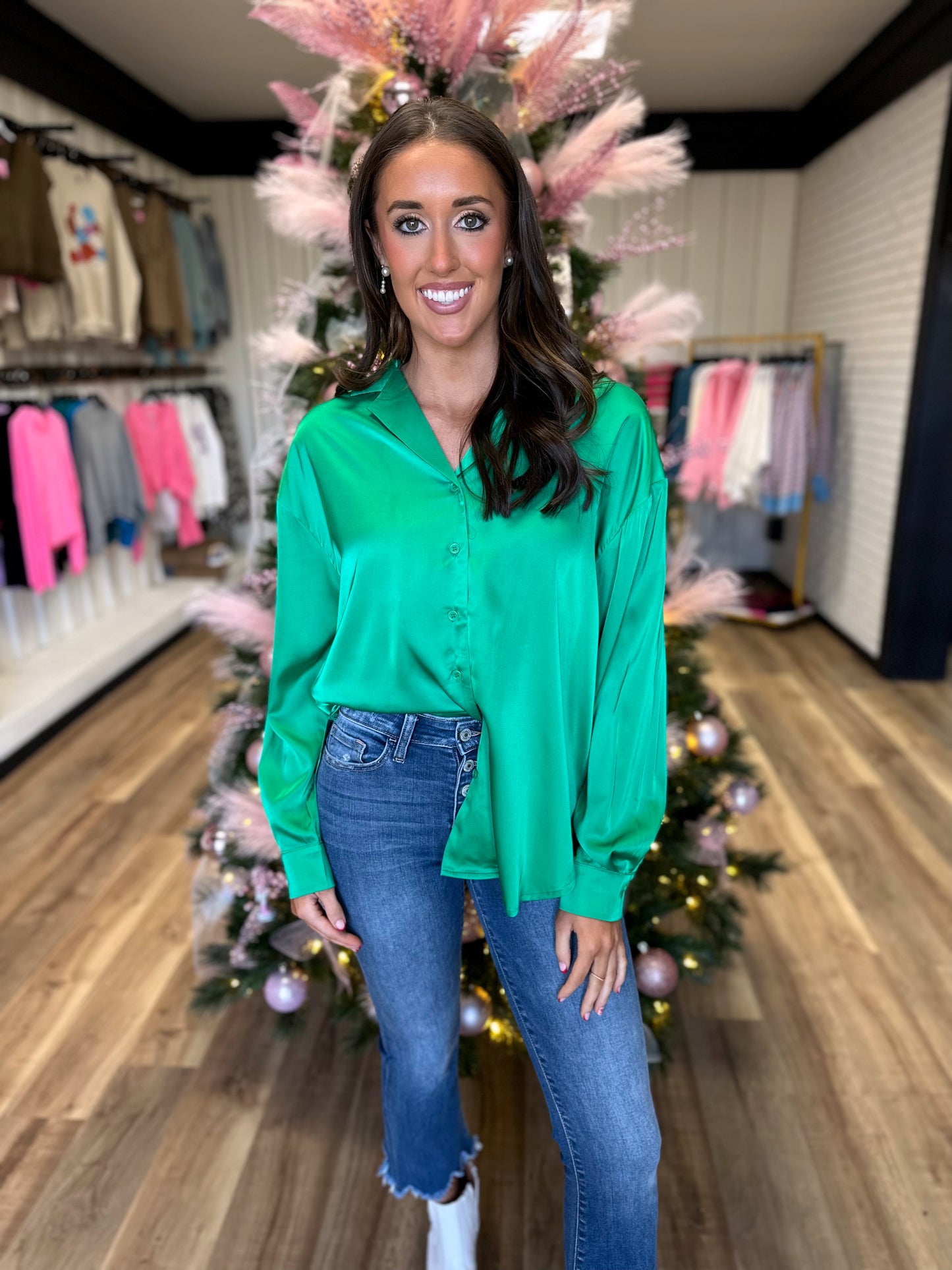Forever Yours Top - Kelly Green