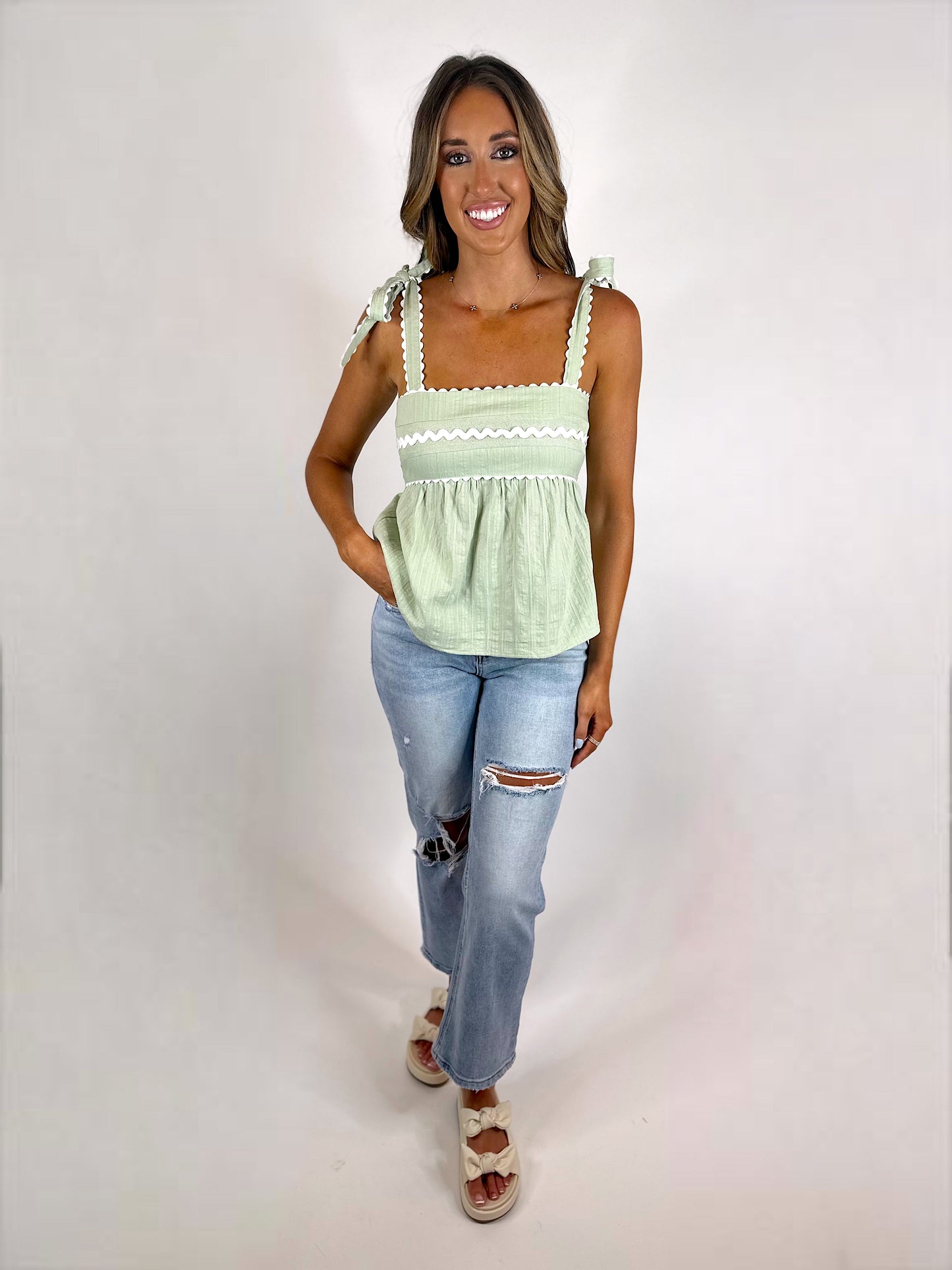 Summer In Love Top - Sage