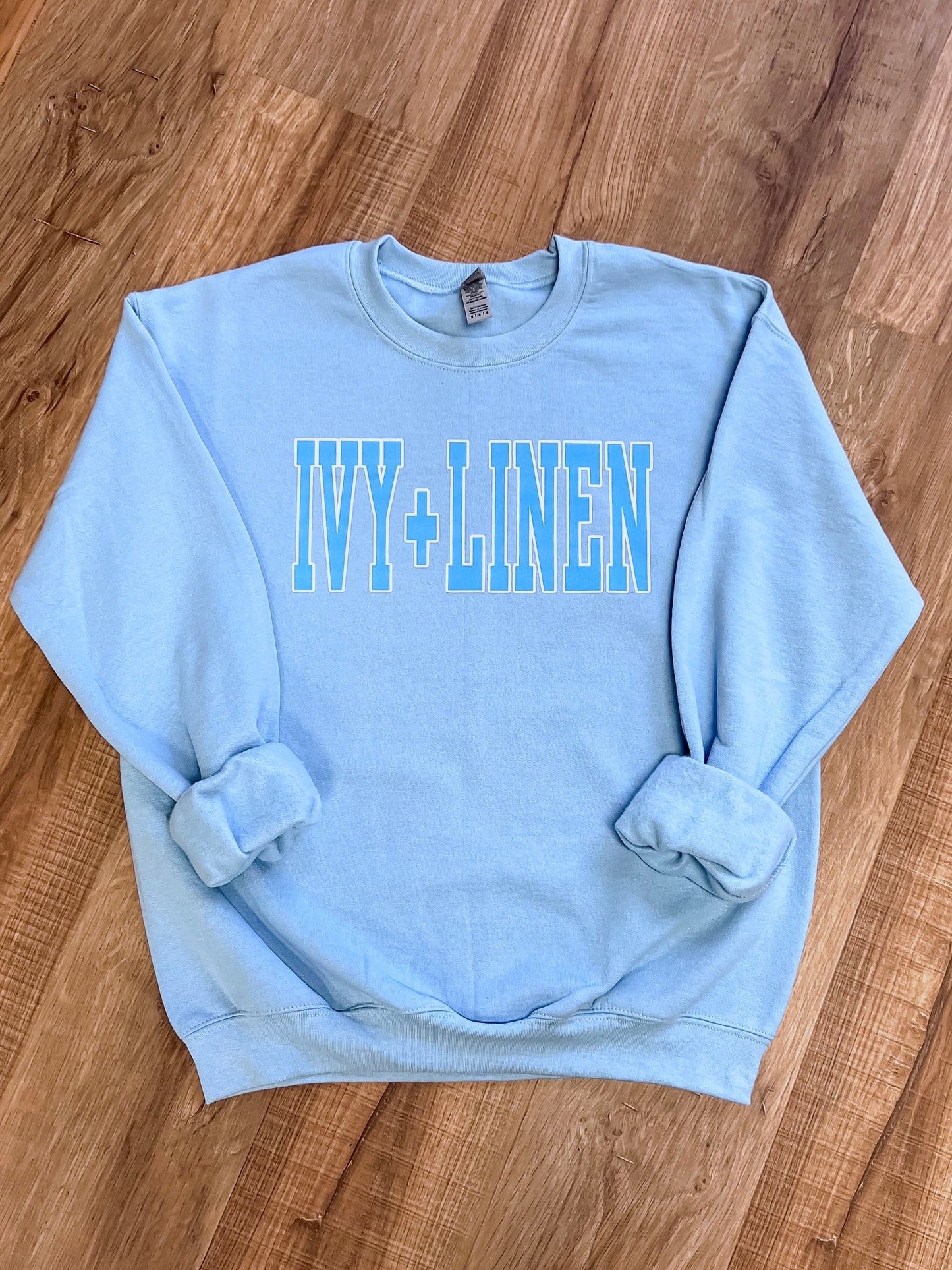 Blue Print Logo Sweatshirt - Blue
