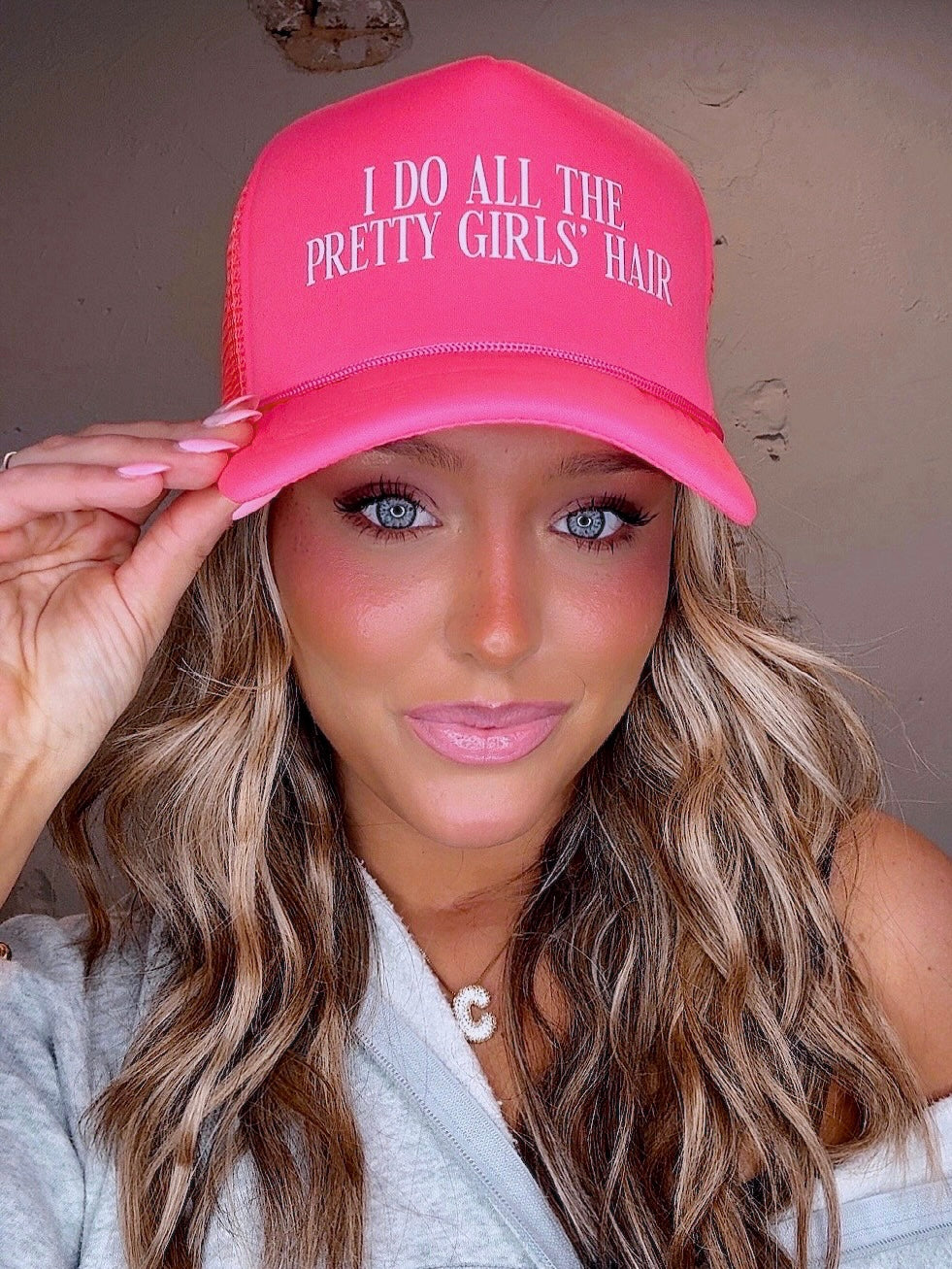 I Do All The Pretty Girls' Hair Trucker Hat