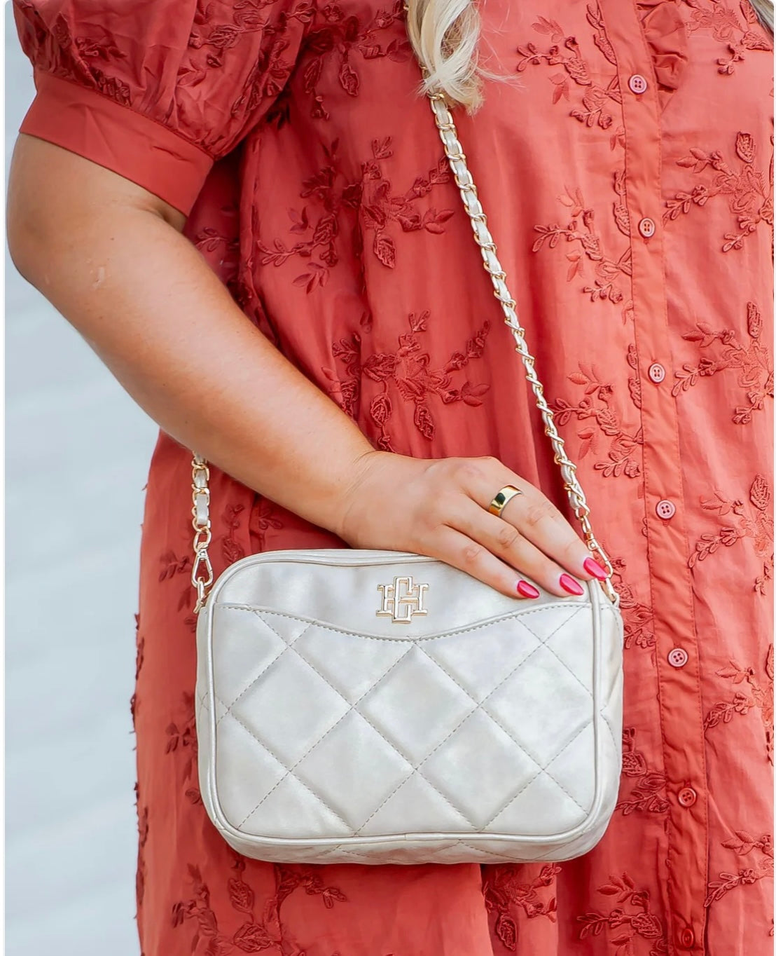 Fiona Crossbody - Gold Shimmer LD