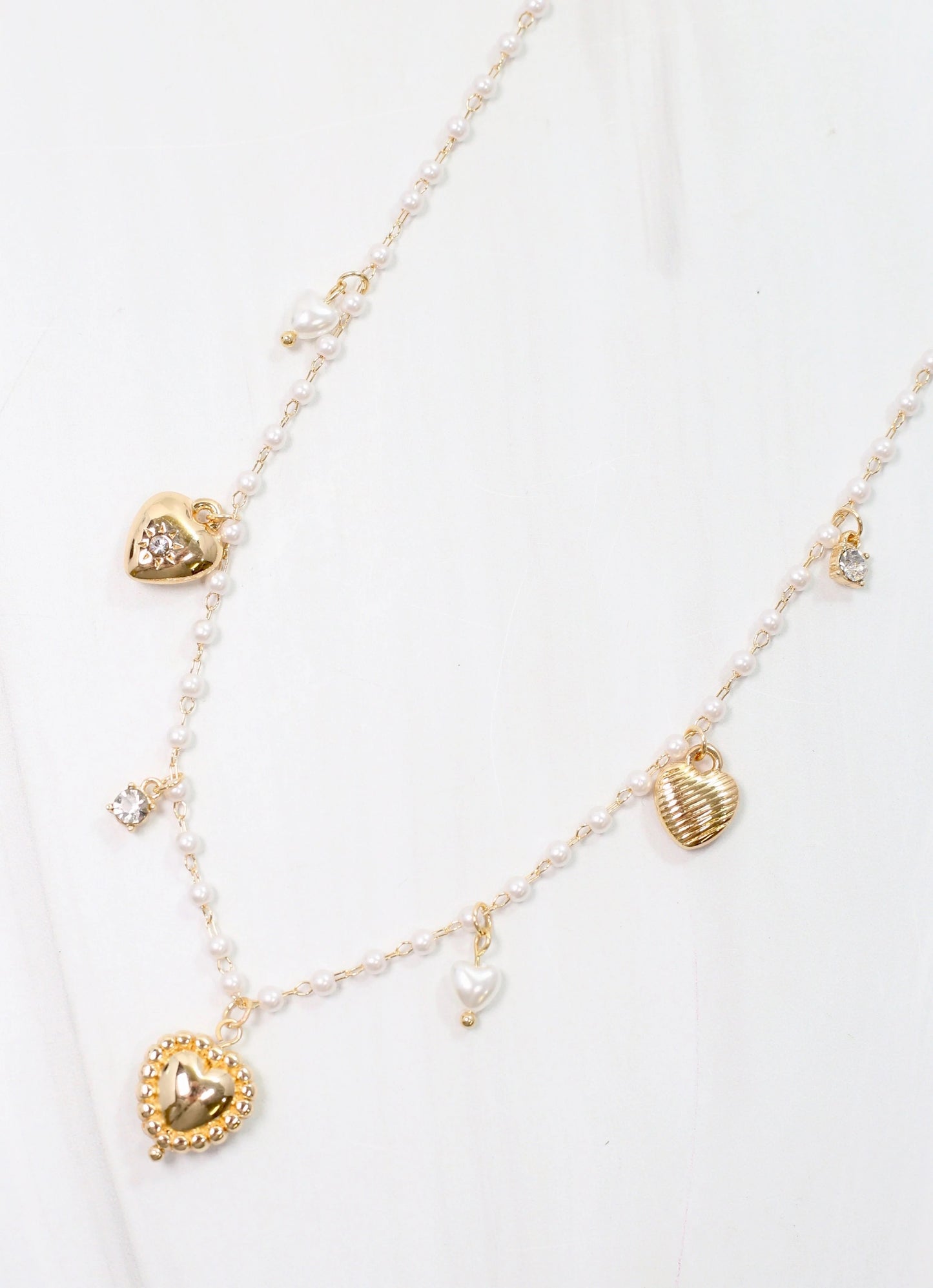 Demi Pearl Charm Necklace