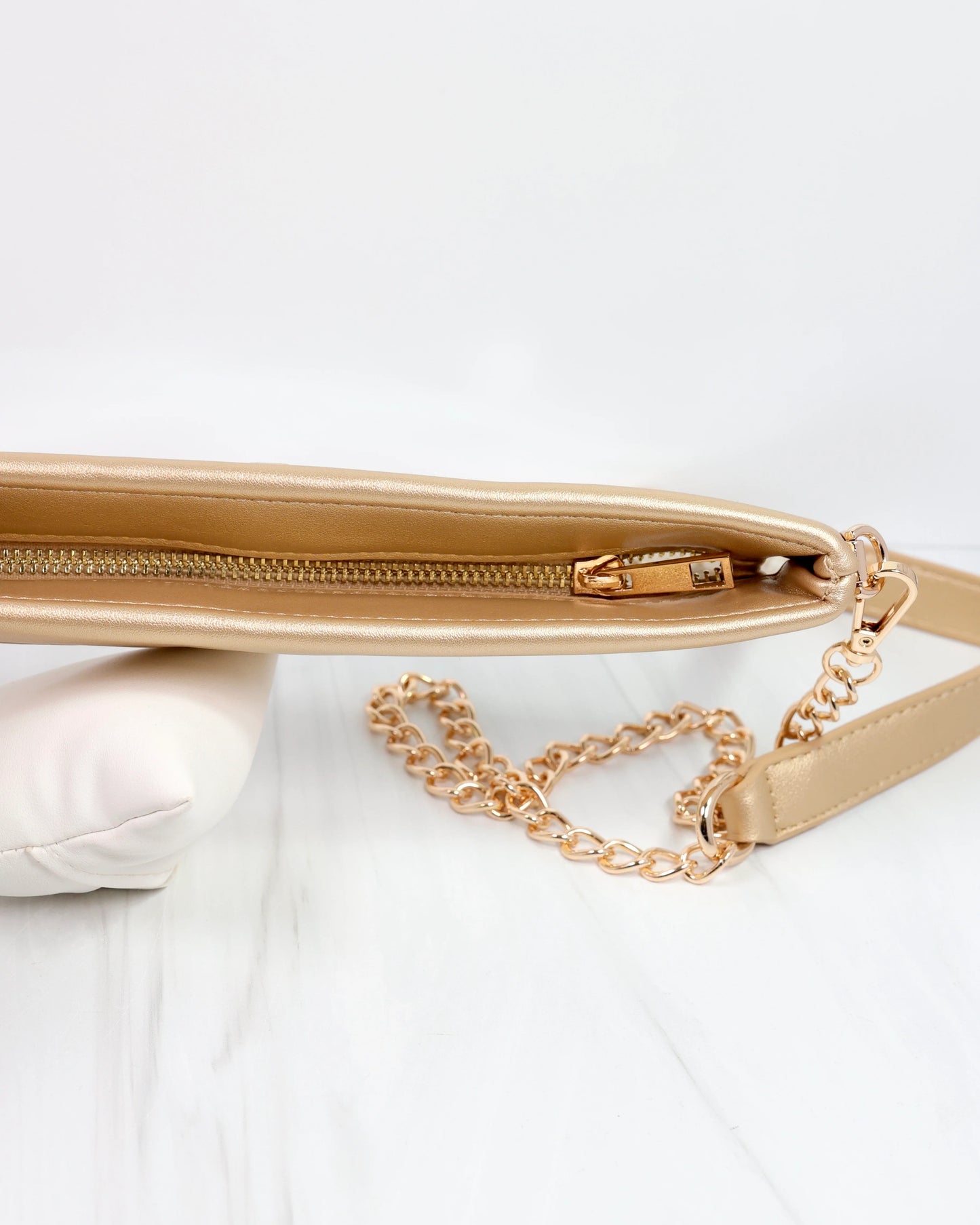 Madi Clear Crossbody - Gold