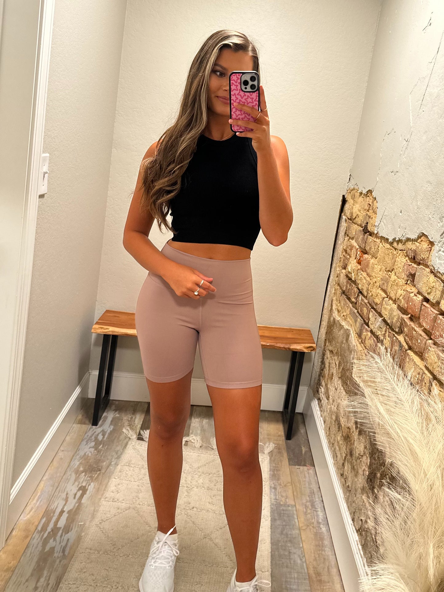 So Soft Biker Shorts - Dusty Mauve