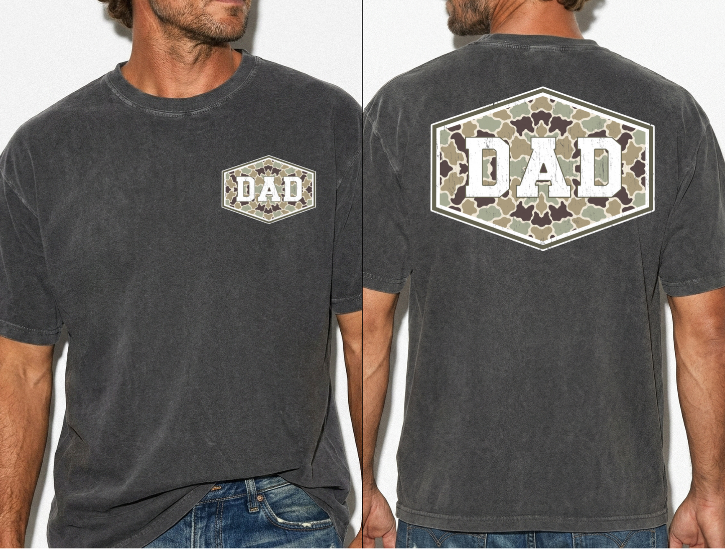 Camo Dad Comfort Colors Tee