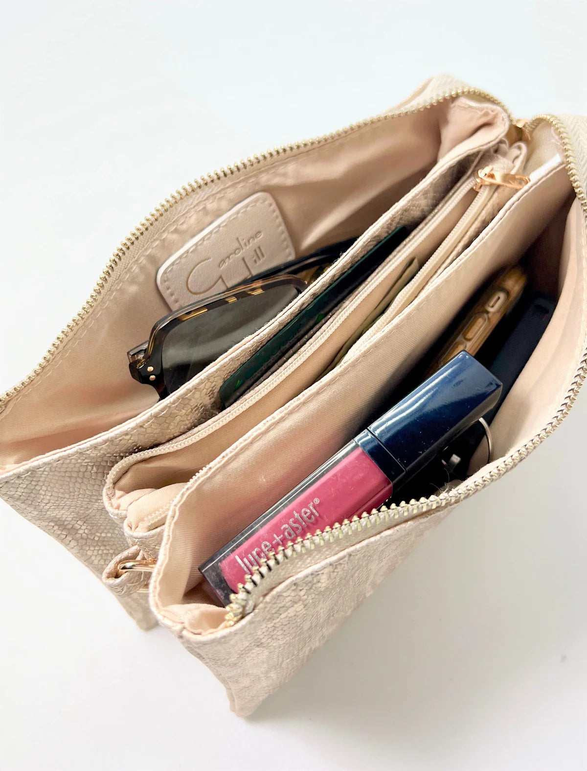 Darcy Wristlet/Crossbody - Nude