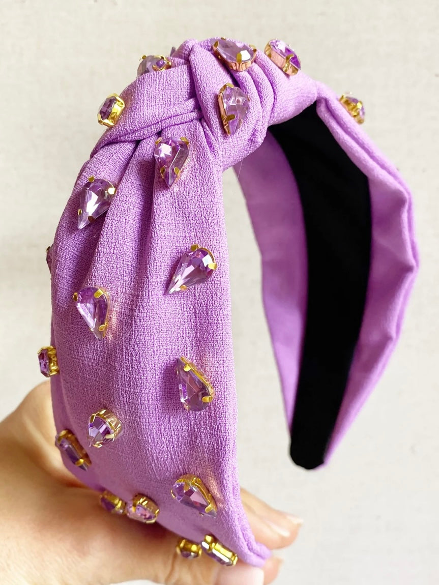 Purple Jeweled Headband
