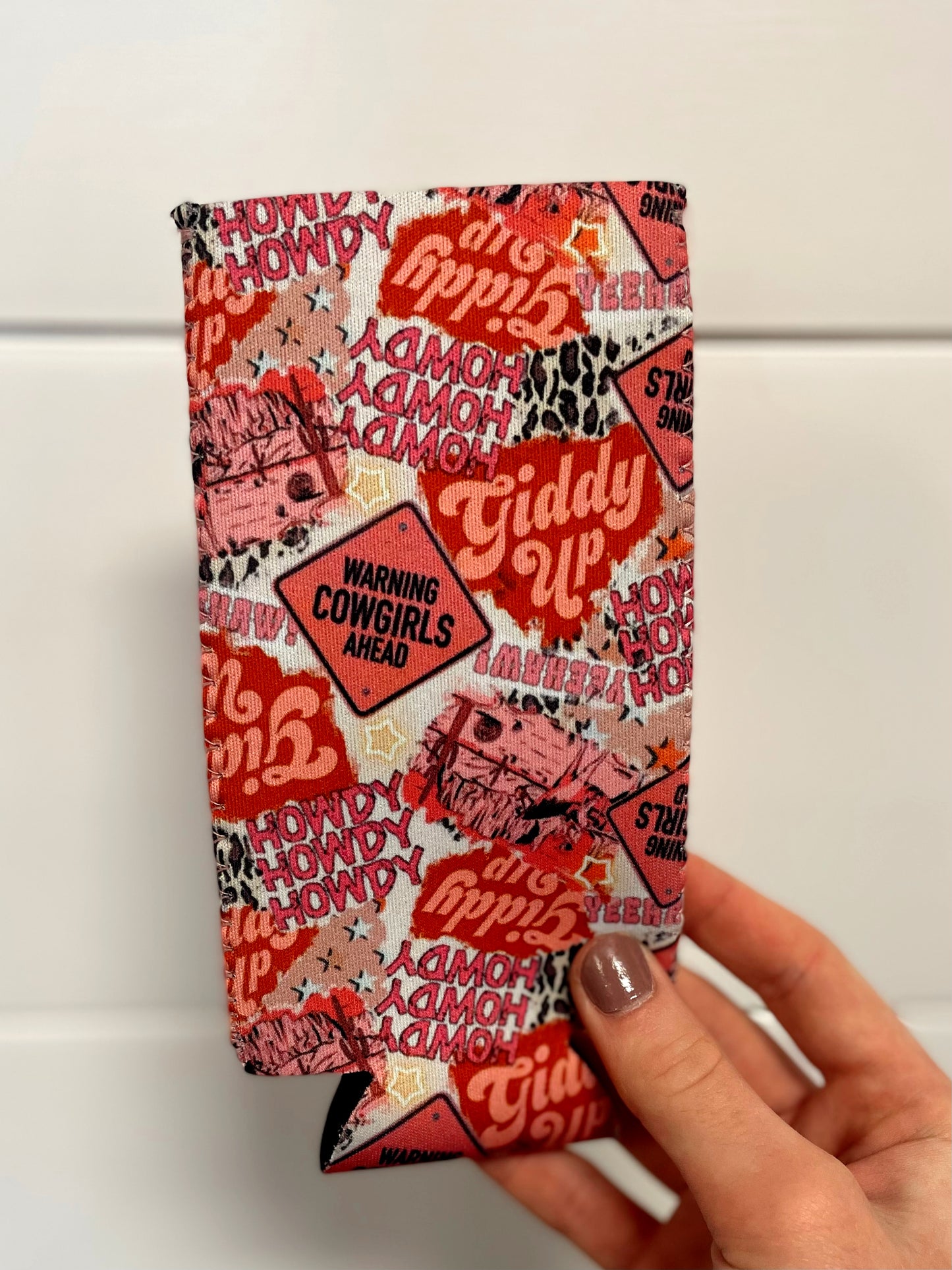 Western Slim Can Koozie