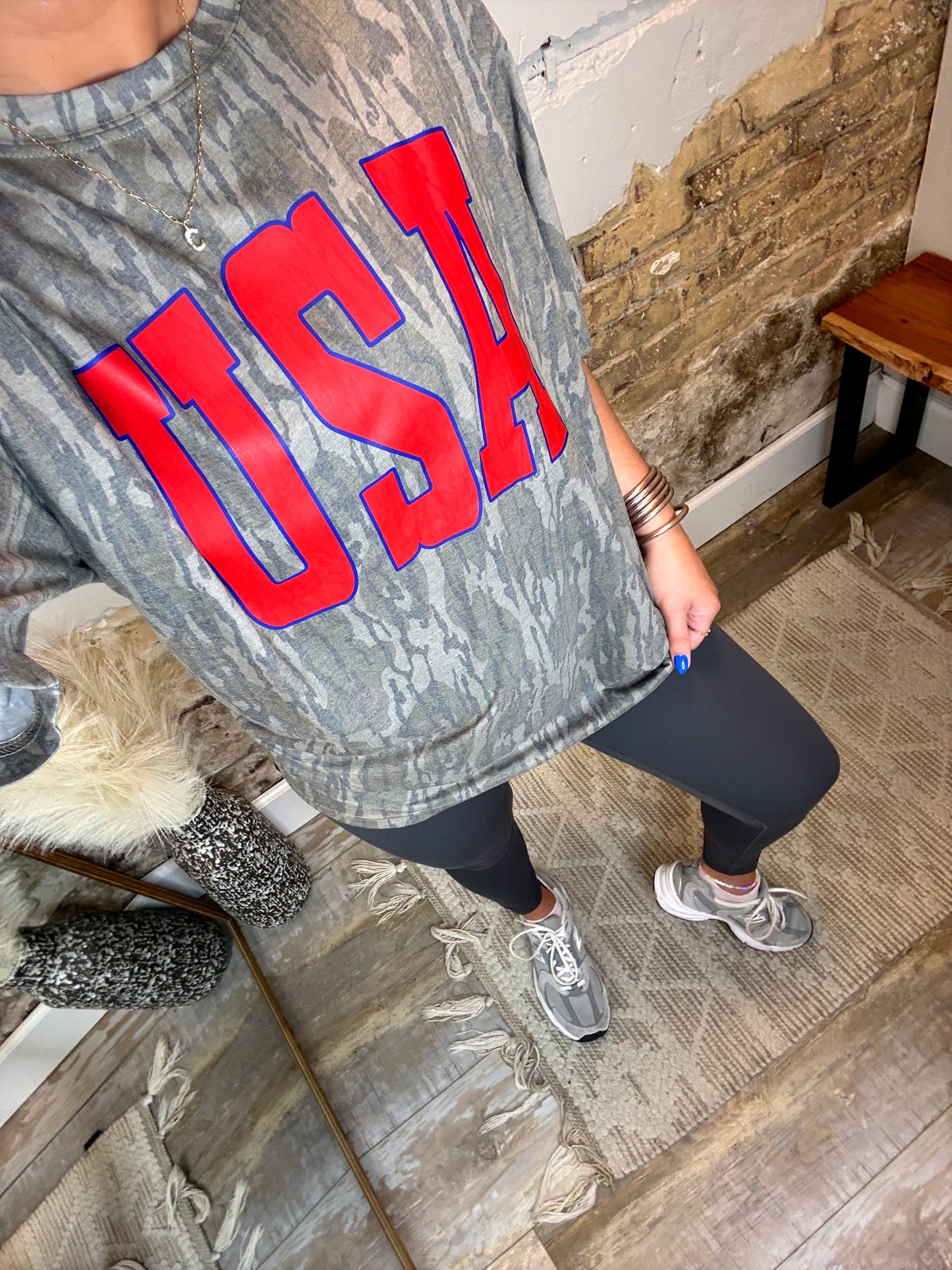 USA 4th of July Camo T-Shirt