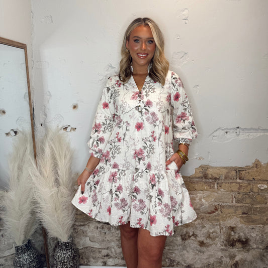 Evermore Dress - Cream