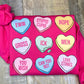 Anti-Valentine Candy Hearts Sweatshirt