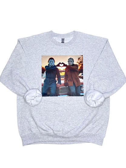 Michael and Jason Heart Sweatshirt