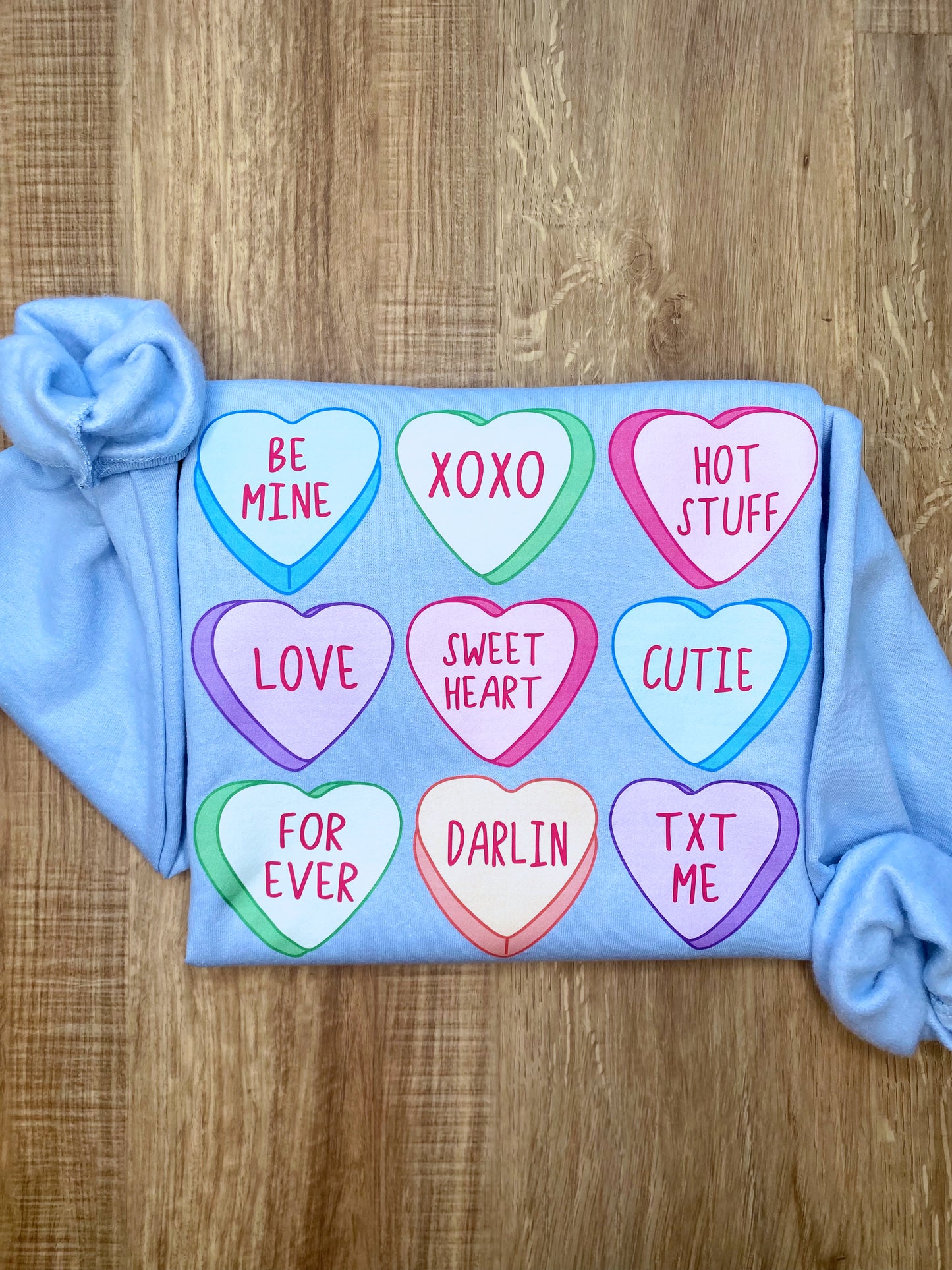 Candy Conversation Hearts Sweatshirt