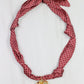 Scarf Charm Necklace - Maroon