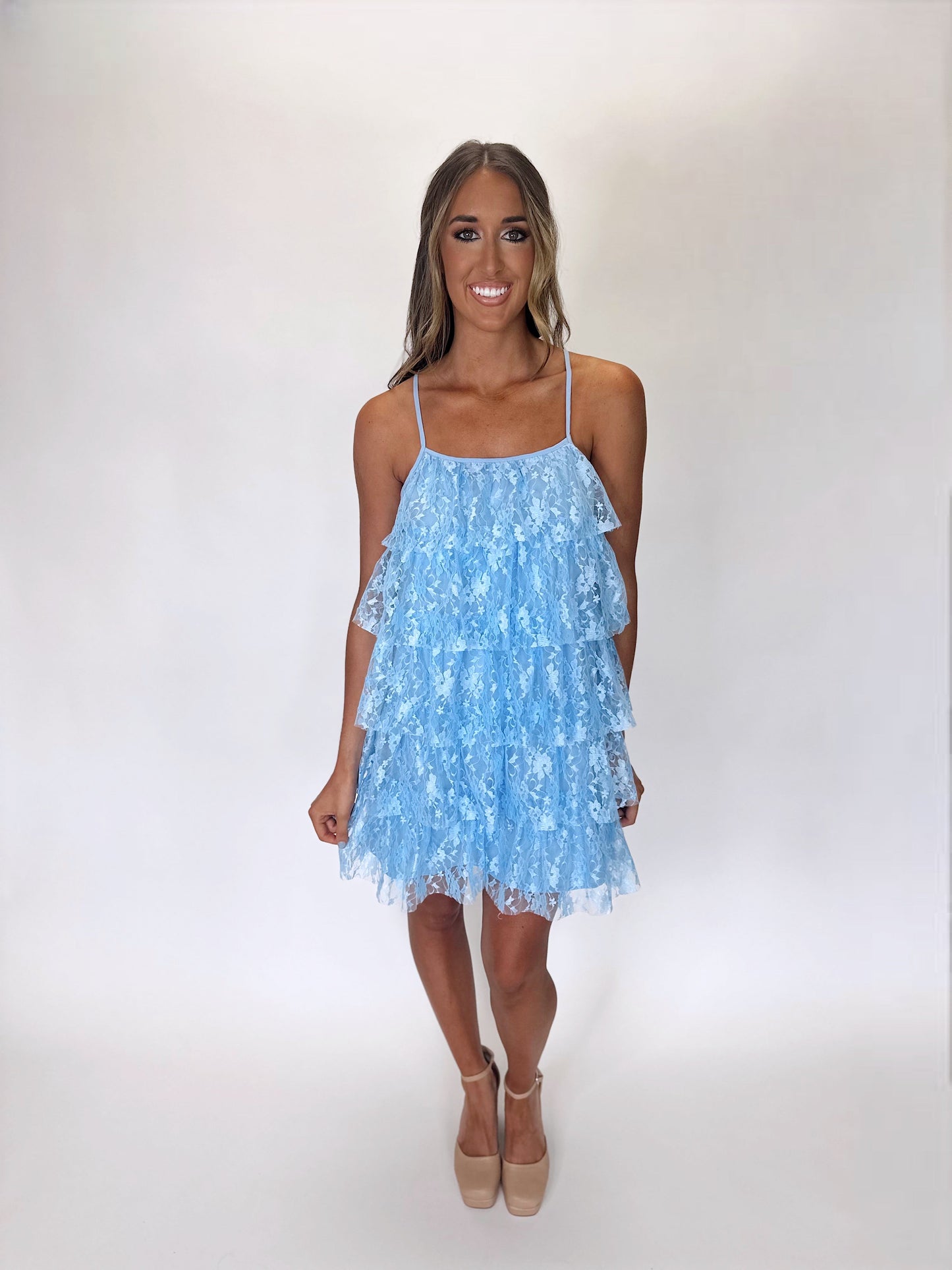 Fairytale Love Mini Dress - Lt Blue