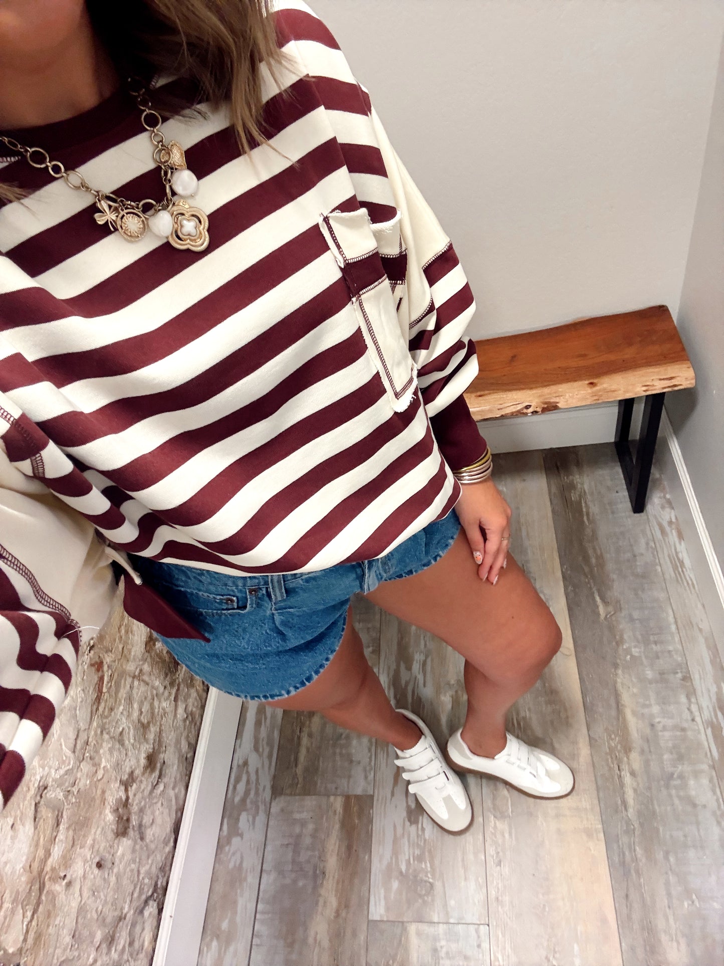 Maroon Market Pullover