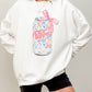 Floral Dr Pepper Soda Can Sweatshirt