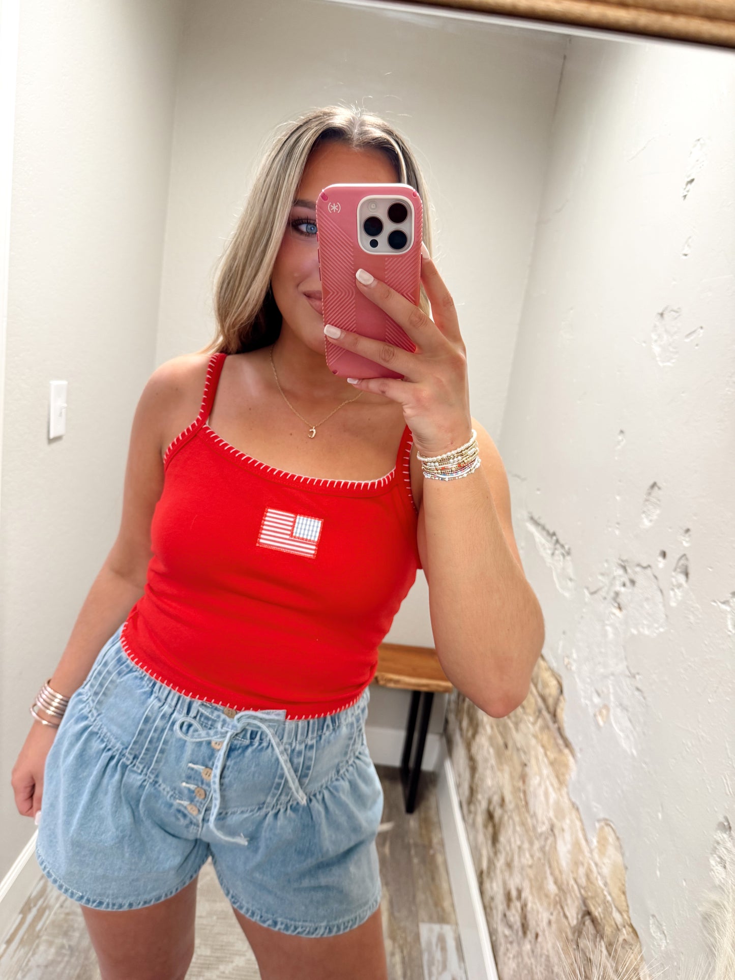 American Babe Tank - Red