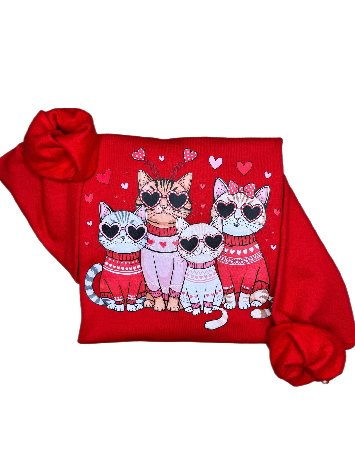 Cats Valentine's Day Sweatshirt