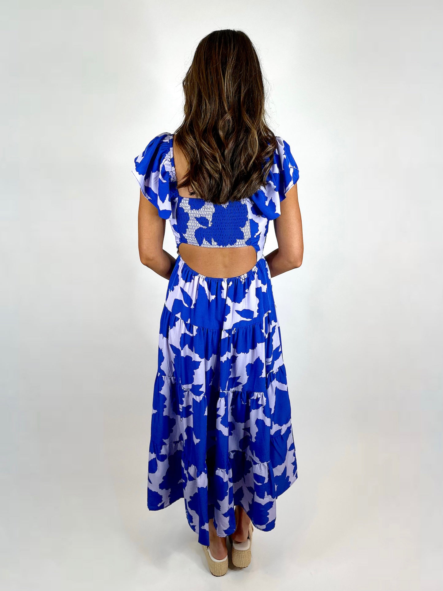 Sweet Escape Midi Dress - Blue