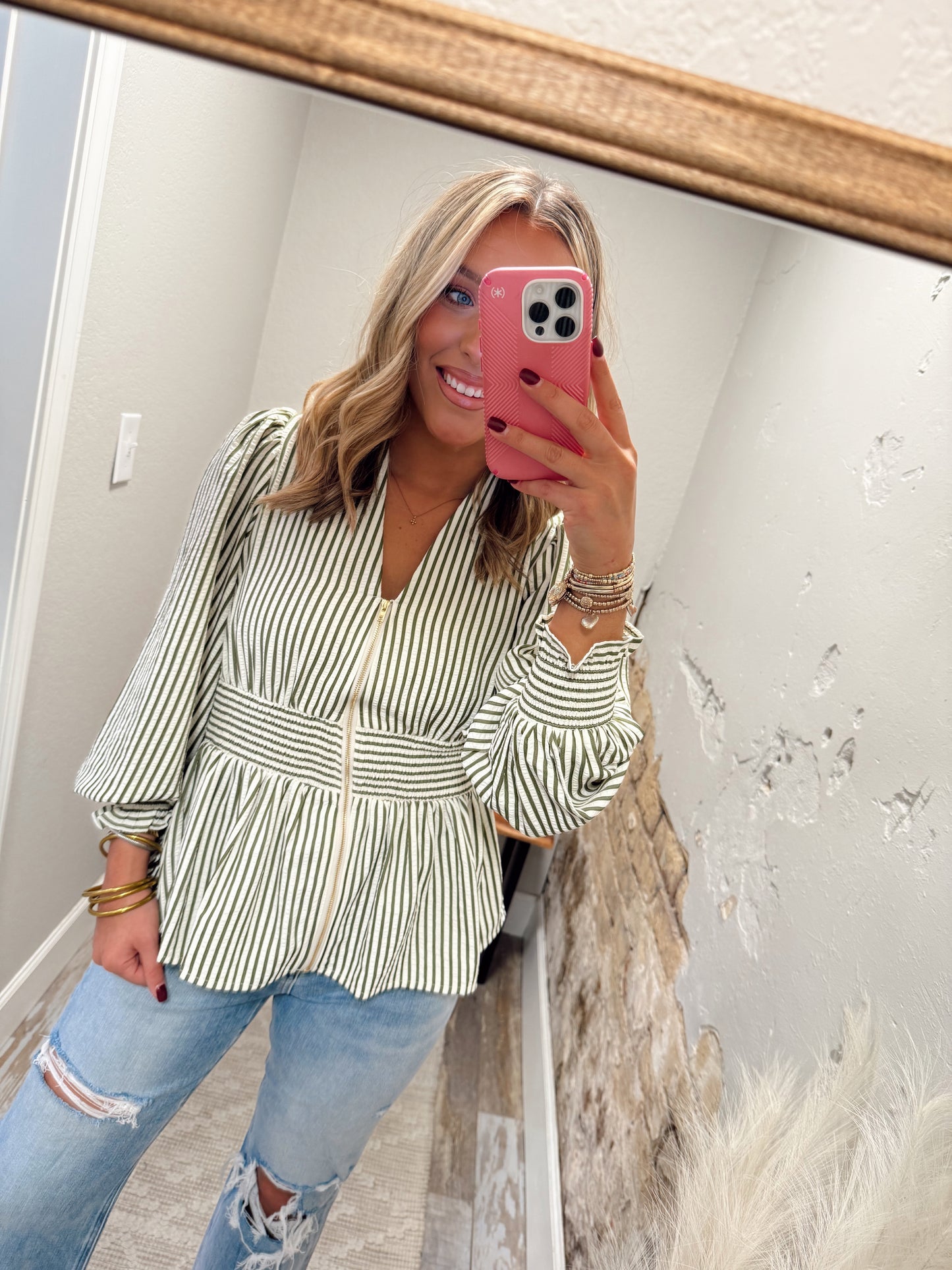 Simple Story Top - Olive