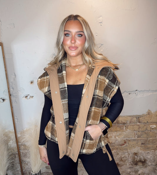 Cozy Corner Plaid Vest