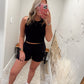 Seamless Muscle Tank - Black