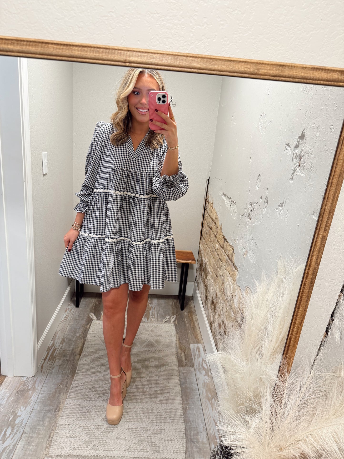 Gingham Sweetheart Dress