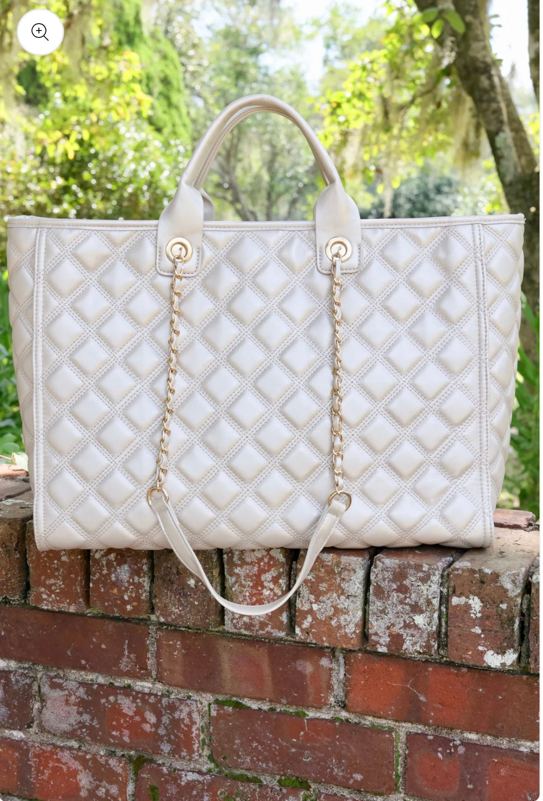 Melissa Tote Bag - Pearl Quilted DQ