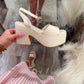 The Luna Heel - Ivory