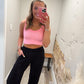 Tatum Cropped Tank - Pink