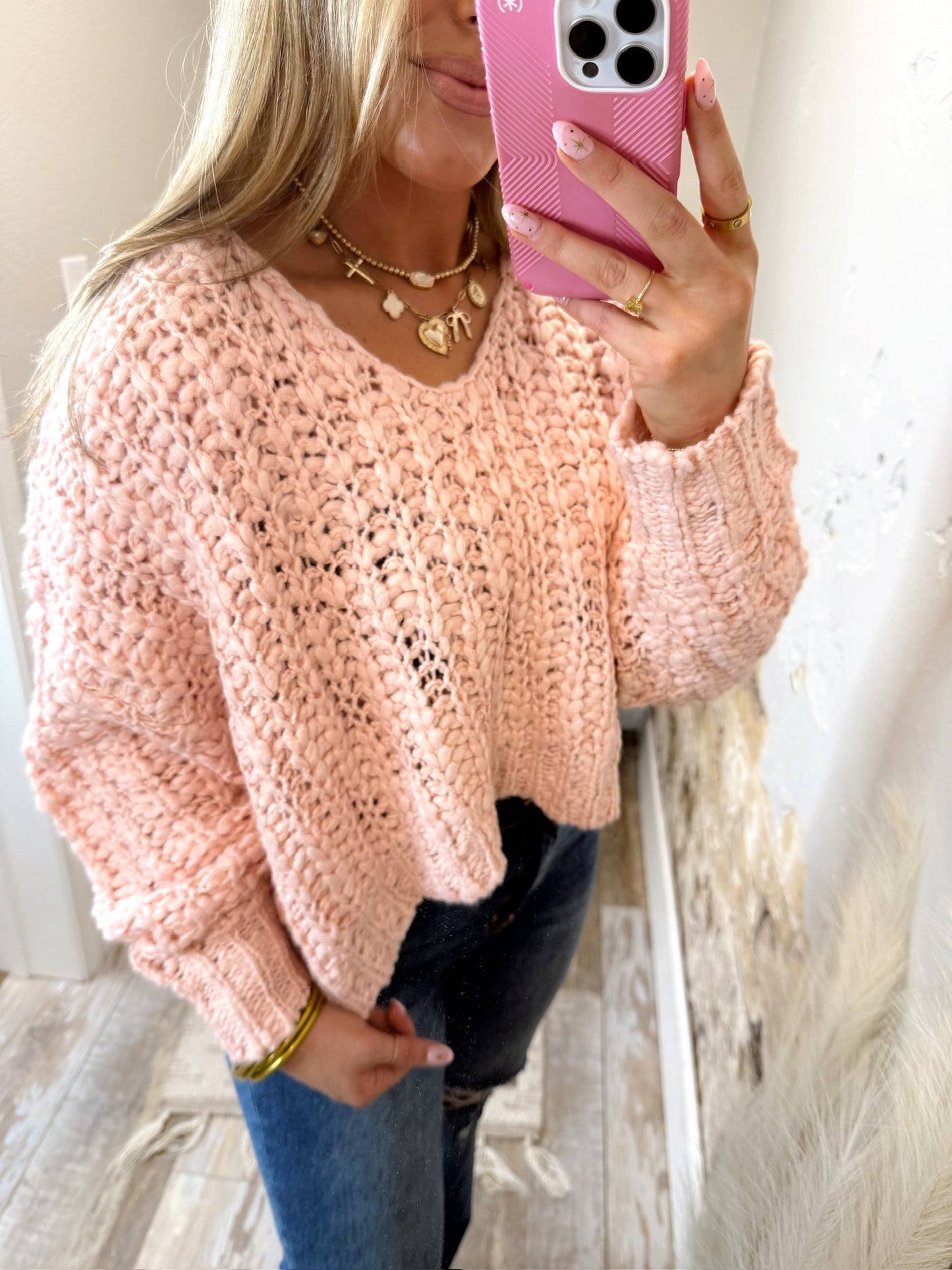 Soft Season Sweater - Pink