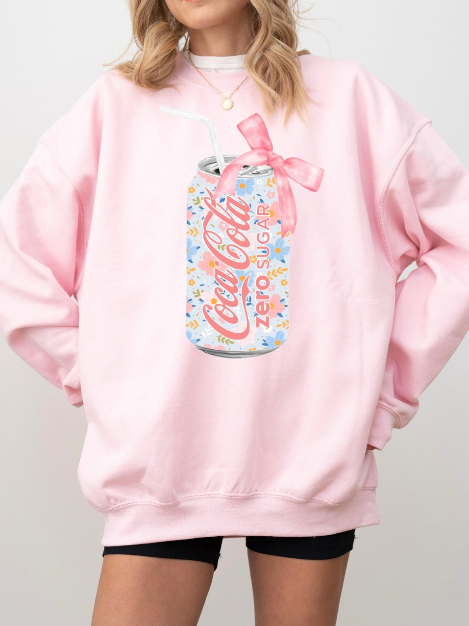 Floral Coke Zero Soda Can Sweatshirt